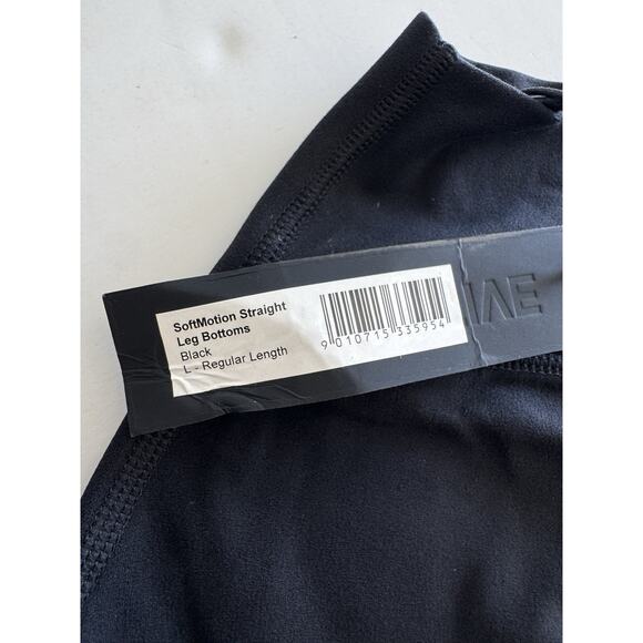 Oner Active Soft Motion Straight Leg Bottoms Black Large Regular Lenght - Picture 3 of 3